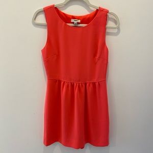 J crew Orange Sleeveless Dress size 2p